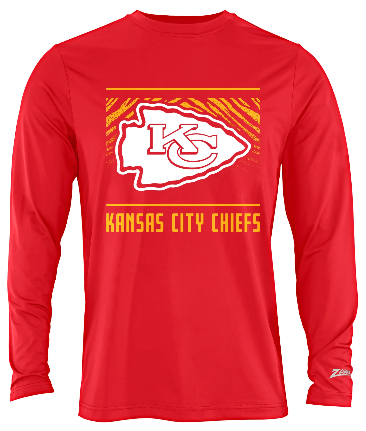 Zubaz NFL Men's Team Color Tunnel Long Sleeve T-Shirt, Kansas City Chiefs - Image 16