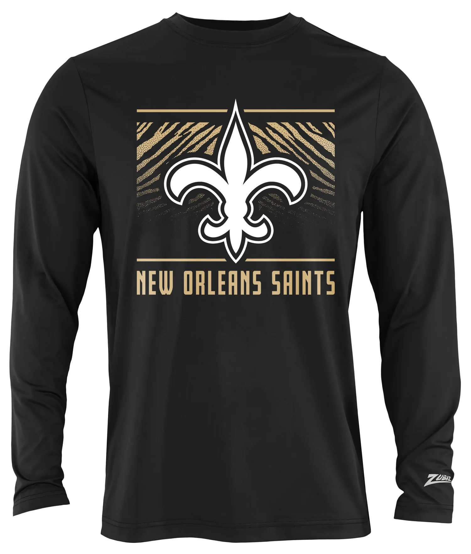 Zubaz NFL Men's Team Color Tunnel Long Sleeve T-Shirt, New Orleans Saints - Image 21