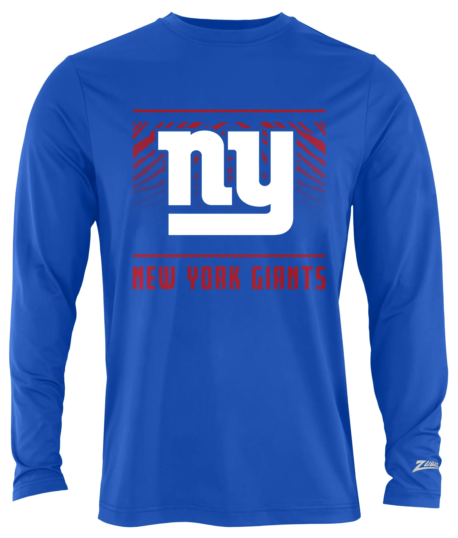 Zubaz NFL Men's Team Color Tunnel Long Sleeve T-Shirt, New York Giants - Image 41