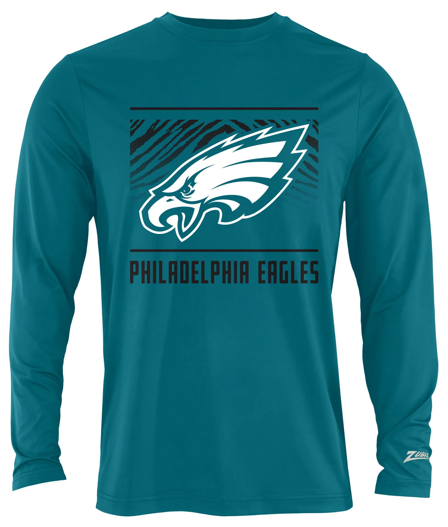 Zubaz NFL Men's Team Color Tunnel Long Sleeve T-Shirt, Philadelphia Eagles - Image 21