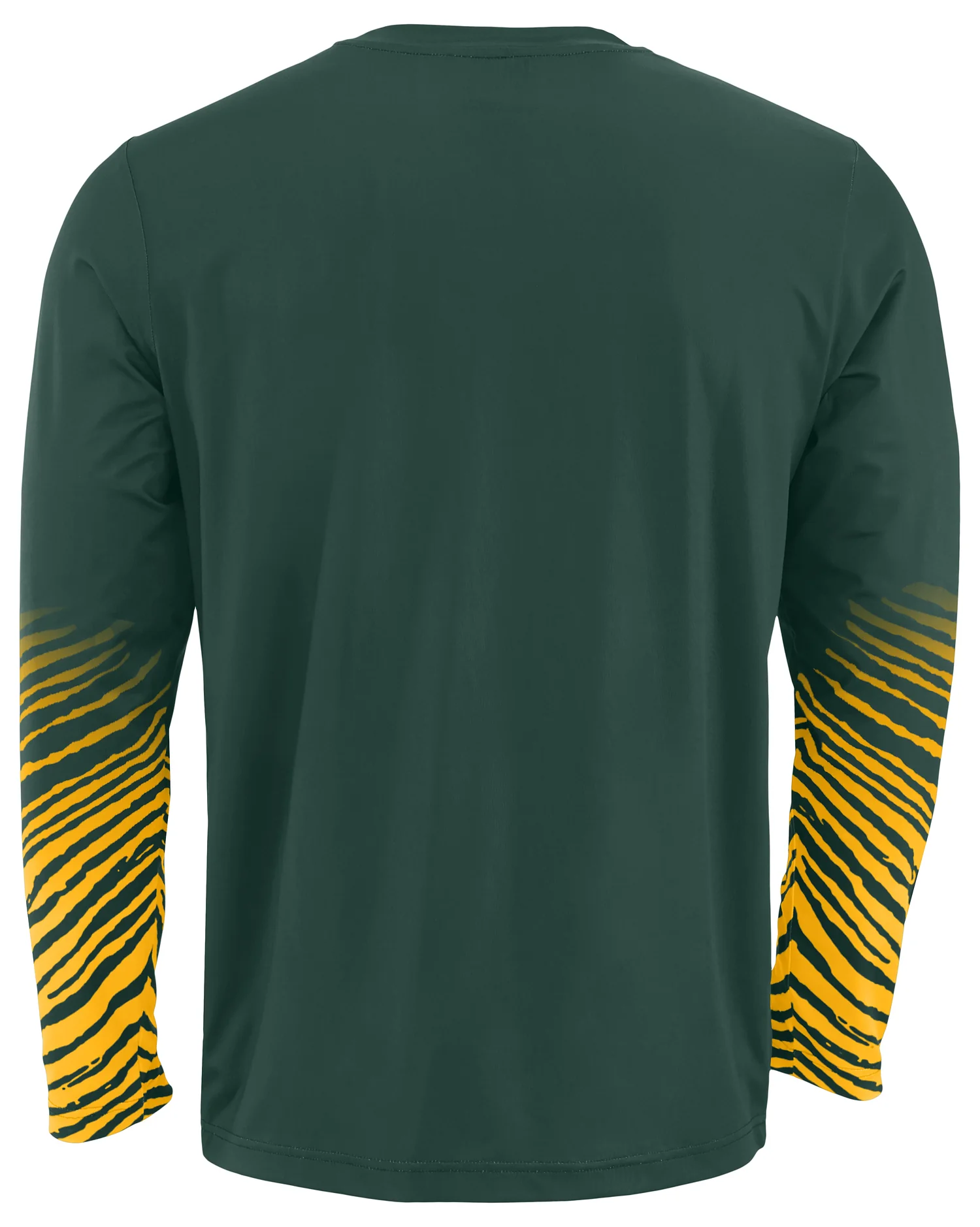 Zubaz NFL Men's Team Color Zebra Fade Sleeves Long Sleeve T-Shirt, Green Bay Packers - Image 2