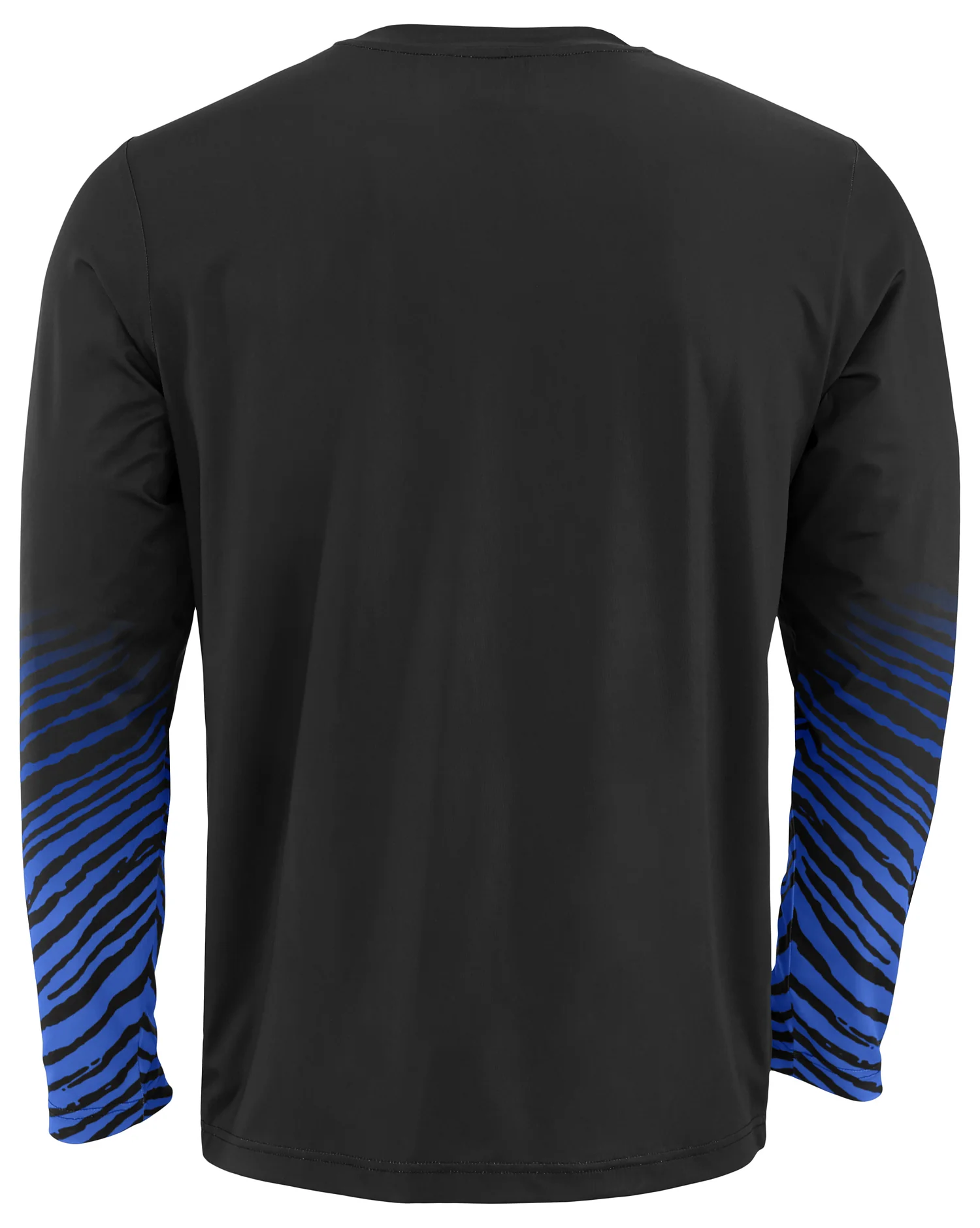Zubaz NFL Men's Team Color Zebra Fade Sleeves Long Sleeve T-Shirt, Indianapolis Colts - Image 2