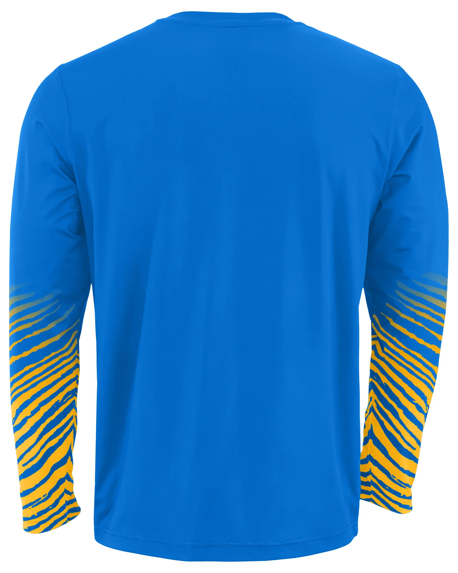 Zubaz NFL Men's Team Color Zebra Fade Sleeves Long Sleeve T-Shirt, Los Angeles Chargers - Image 2