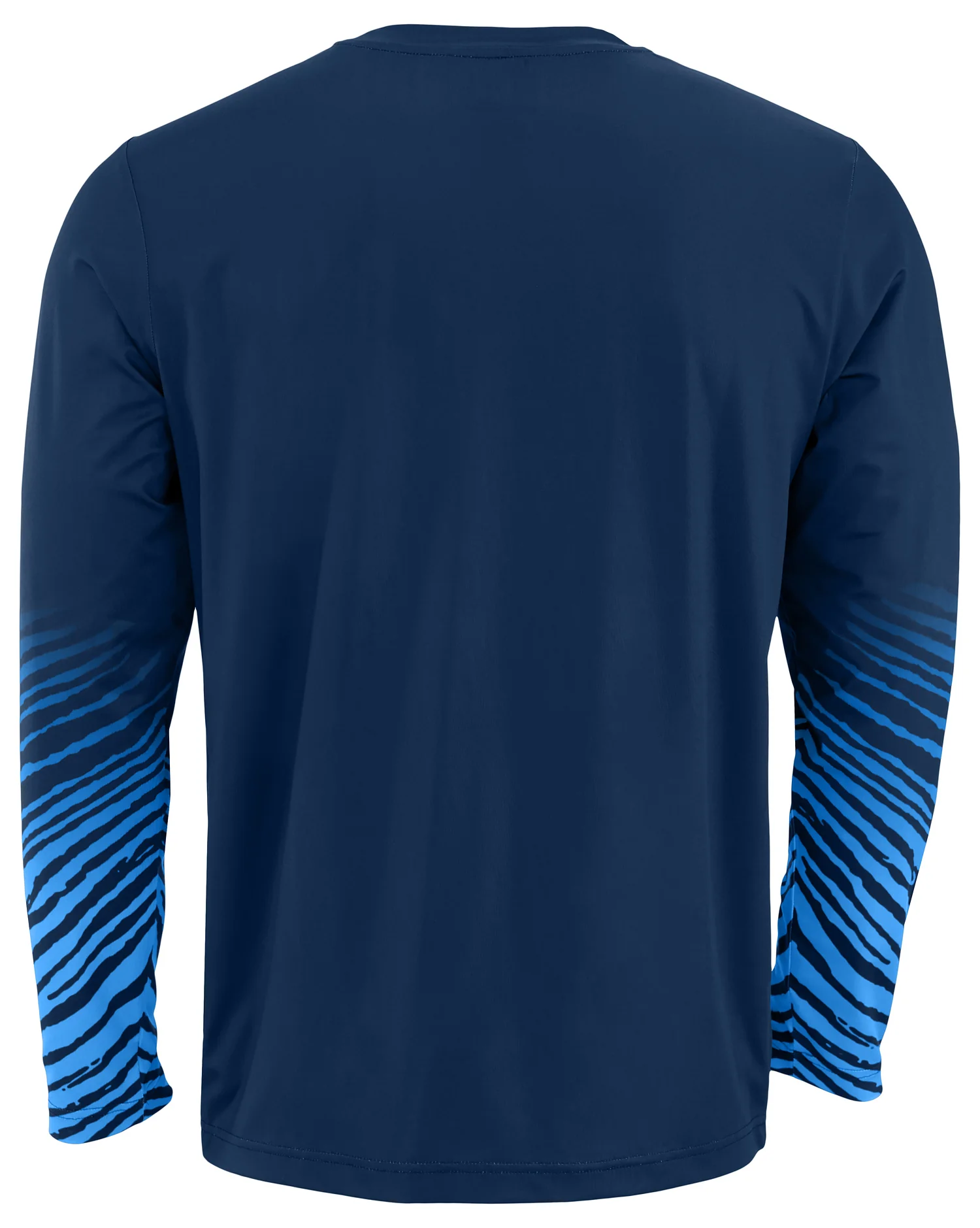 Zubaz NFL Men's Team Color Zebra Fade Sleeves Long Sleeve T-Shirt, Tennessee Titans - Image 2