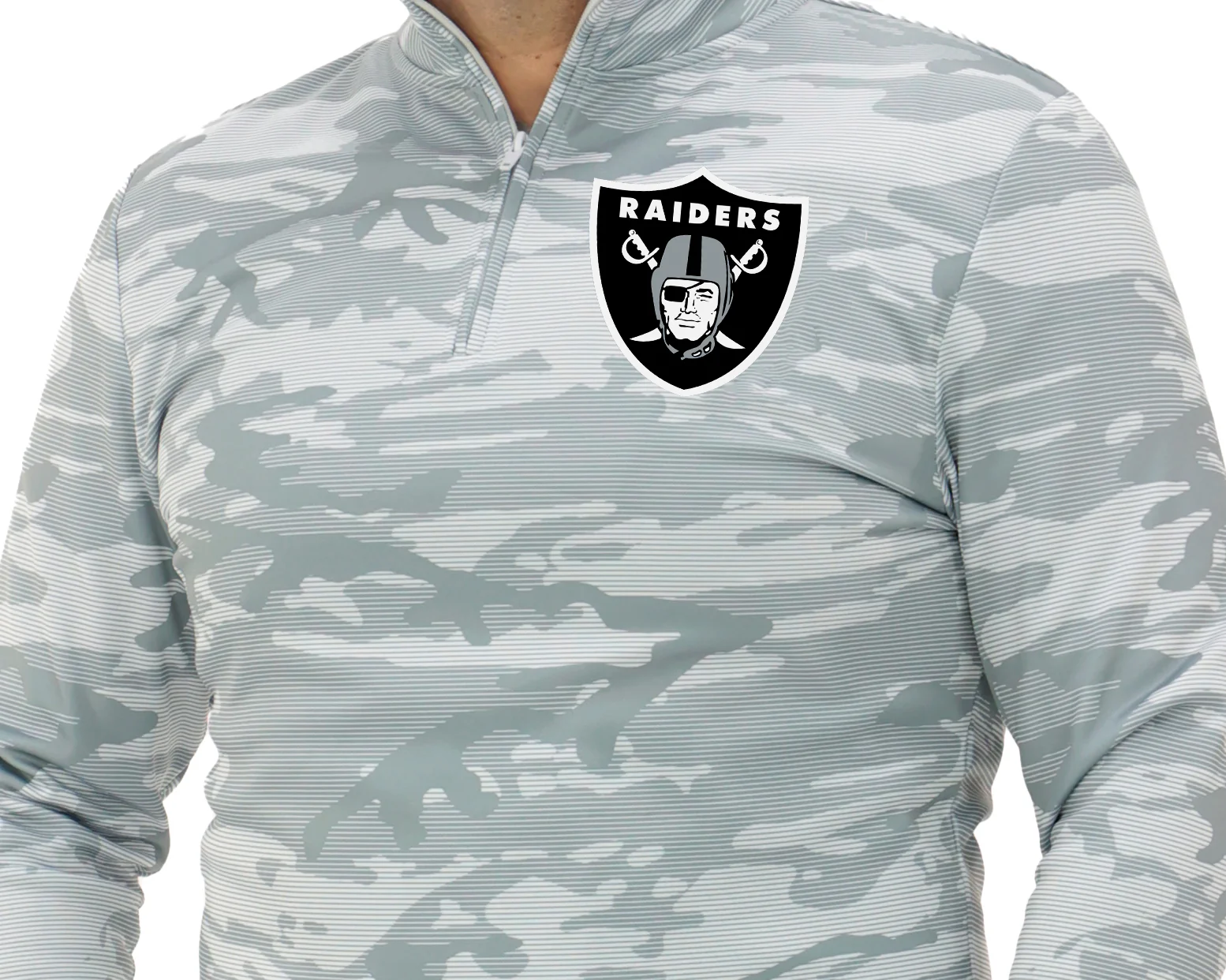 Zubaz NFL Men's Tonal Camo Line 1/4 Zip, LAS VEGAS RAIDERS - Image 20