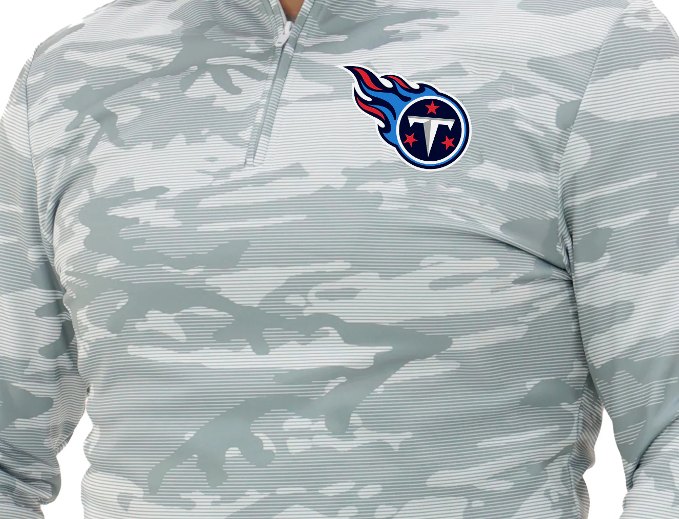 Zubaz NFL Men's Tonal Camo Line 1/4 Zip, TENNESSEE TITANS - Image 26
