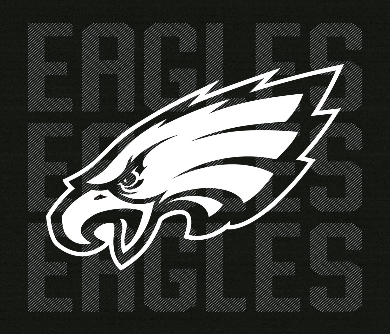 Zubaz NFL Men's Tonal Camo Line Back Panel Hoodie, PHILADELPHIA EAGLES - Image 4