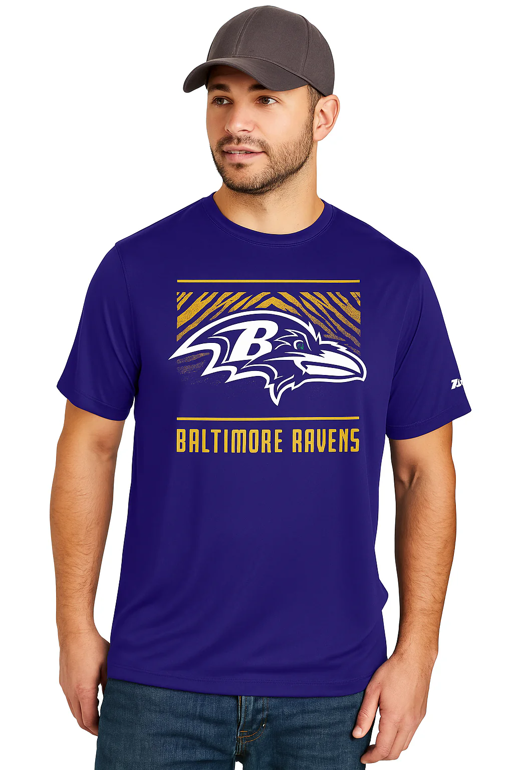 Zubaz NFL Men's Tunnel Primary Short Sleeve T-Shirt, Baltimore Ravens - Image 35