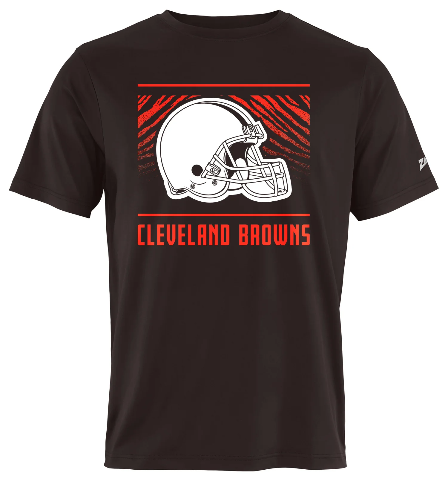 Zubaz NFL Men's Tunnel Primary Short Sleeve T-Shirt, Cleveland Browns - Image 6