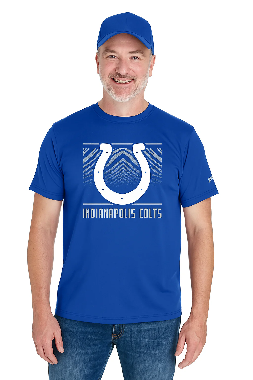 Zubaz NFL Men's Tunnel Primary Short Sleeve T-Shirt, Indianapolis Colts - Image 10