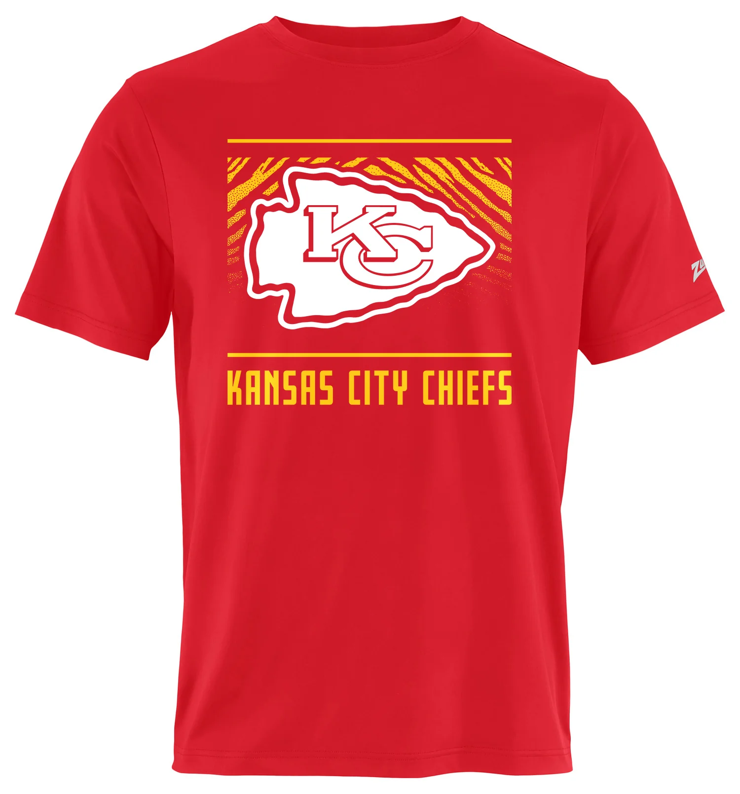 Zubaz NFL Men's Tunnel Primary Short Sleeve T-Shirt, Kansas City Chiefs - Image 2