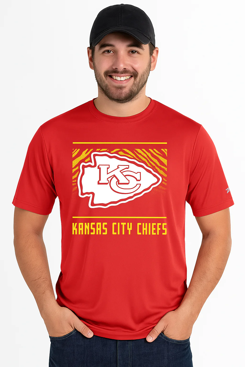 Zubaz NFL Men's Tunnel Primary Short Sleeve T-Shirt, Kansas City Chiefs - Image 20