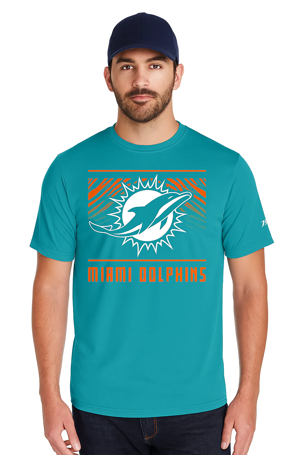 Zubaz NFL Men's Tunnel Primary Short Sleeve T-Shirt, Miami Dolphins - Image 20