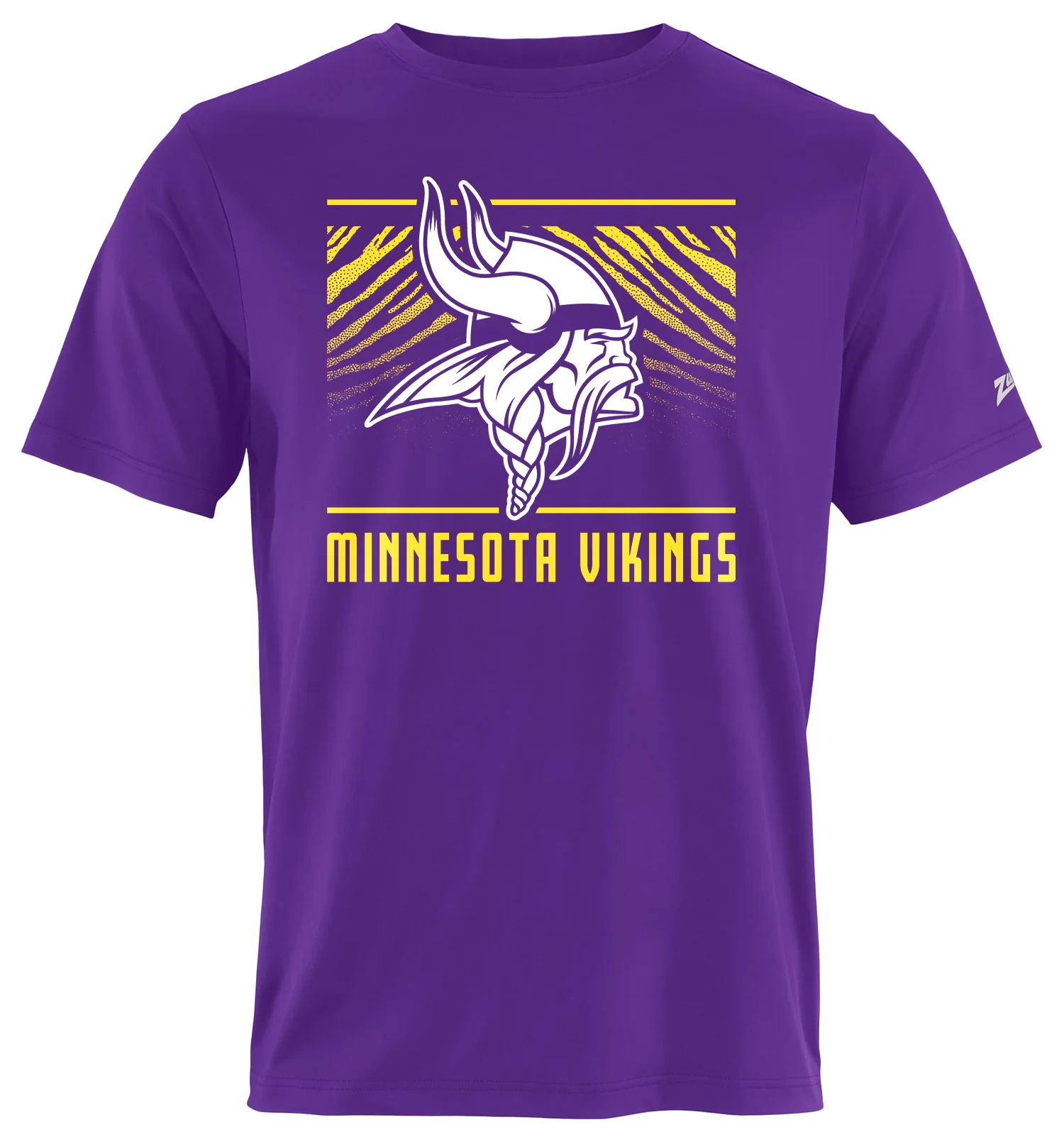 Zubaz NFL Men's Tunnel Primary Short Sleeve T-Shirt, Minnesota Vikings - Image 2