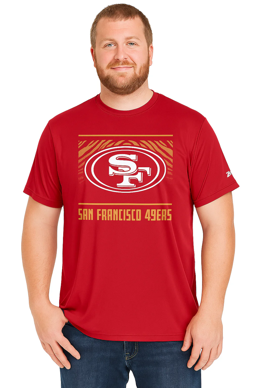 Zubaz NFL Men's Tunnel Primary Short Sleeve T-Shirt, San Francisco 49ers - Image 15