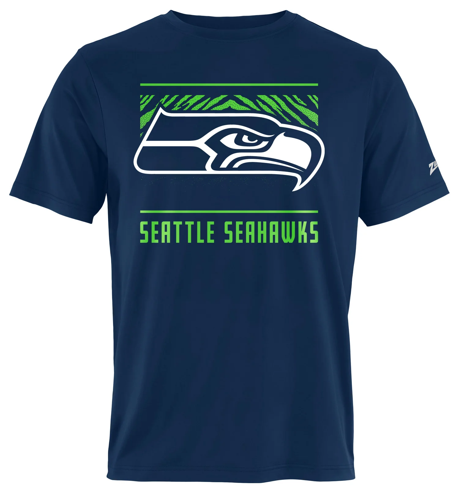 Zubaz NFL Men's Tunnel Primary Short Sleeve T-Shirt, Seattle Seahawks - Image 11