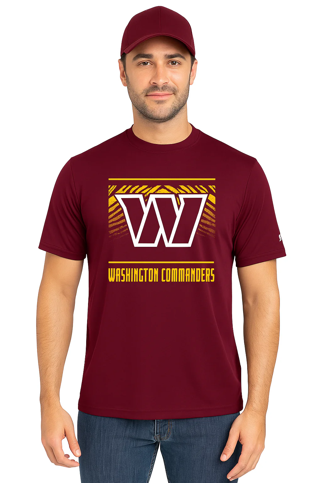 Zubaz NFL Men's Tunnel Primary Short Sleeve T-Shirt, Washington Commanders - Image 40