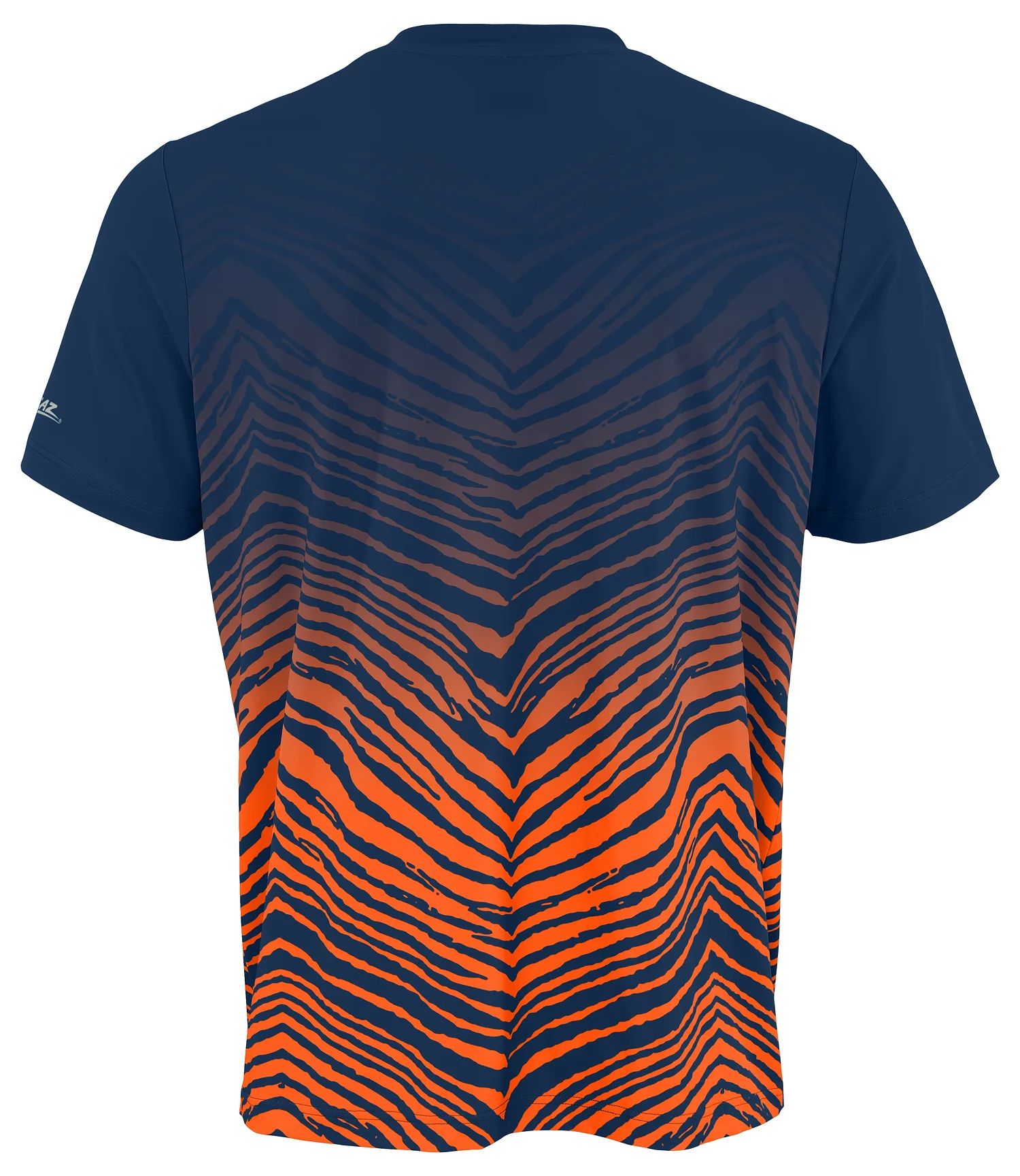 Zubaz NFL Men's Wild Card Zebra Team Color Short SleeveT Shirt, Chicago Bears - Image 2