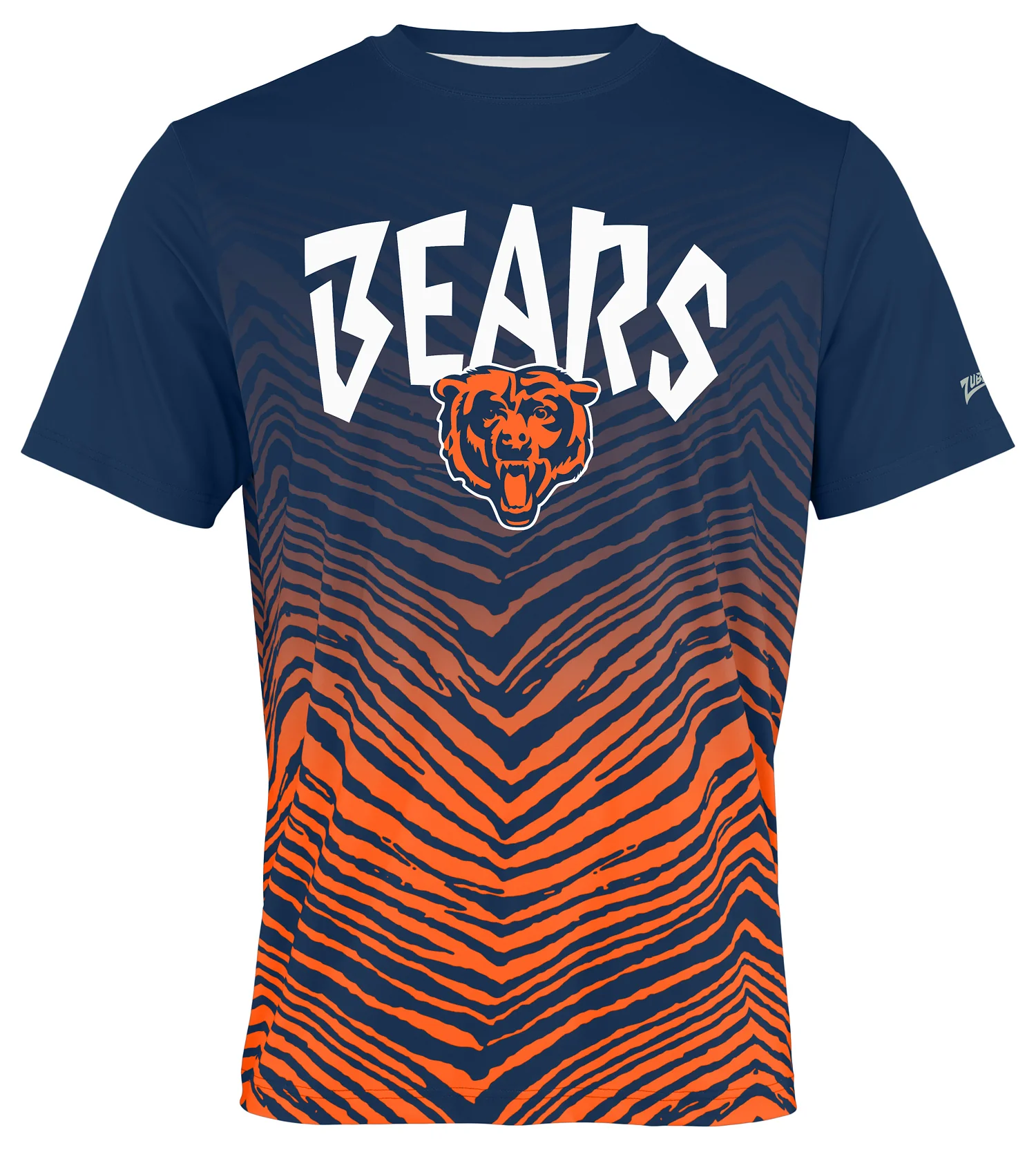 Zubaz NFL Men's Wild Card Zebra Team Color Short SleeveT Shirt, Chicago Bears - Image 46
