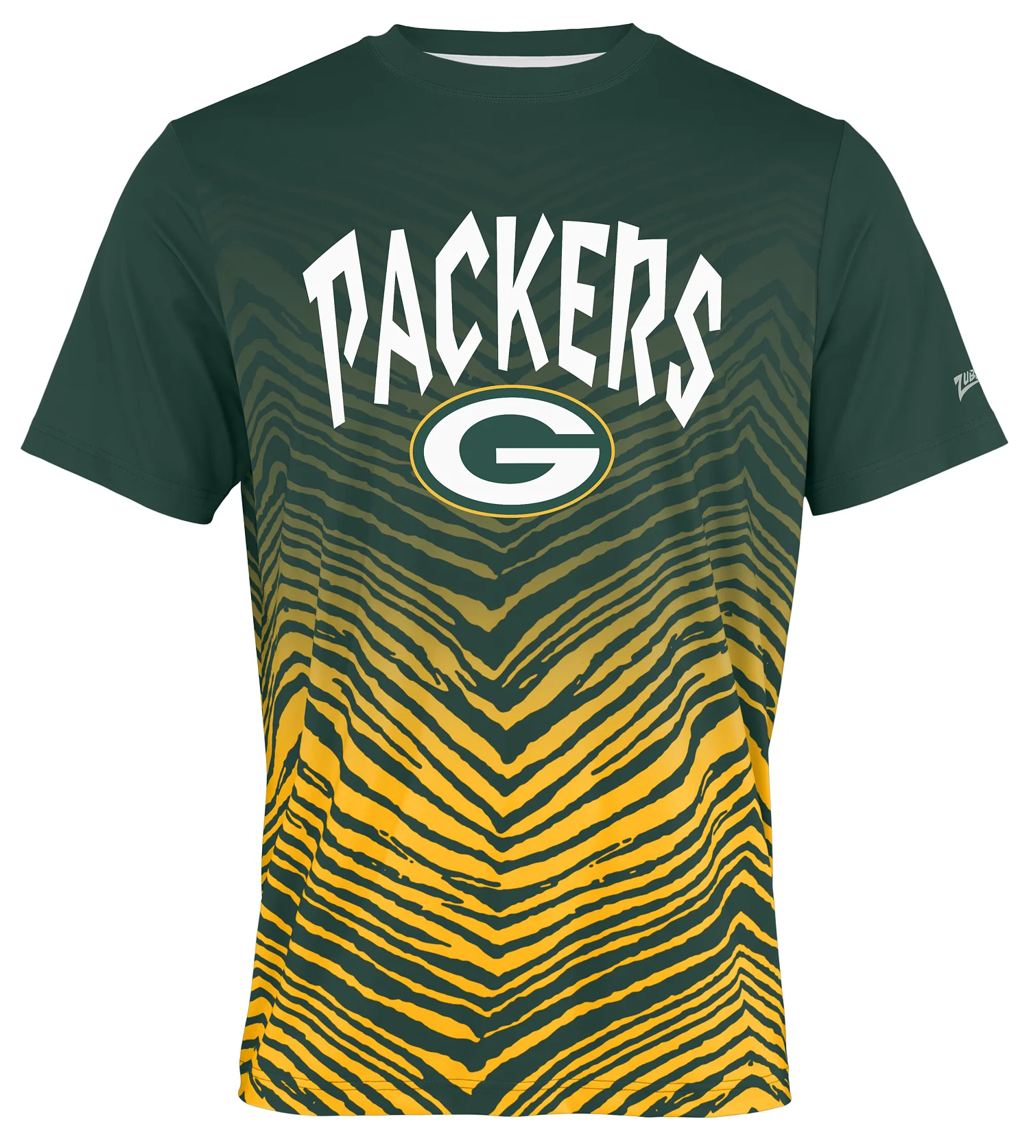 Zubaz NFL Men's Wild Card Zebra Team Color Short SleeveT Shirt, Green Bay Packers - Image 32