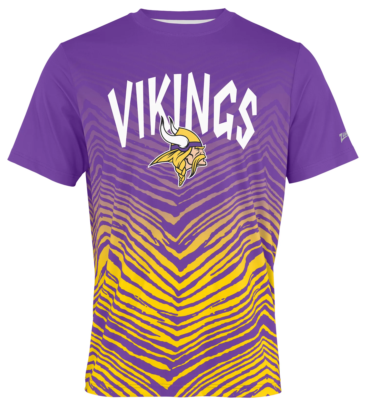 Zubaz NFL Men's Wild Card Zebra Team Color Short SleeveT Shirt, Minnesota Vikings - Image 36