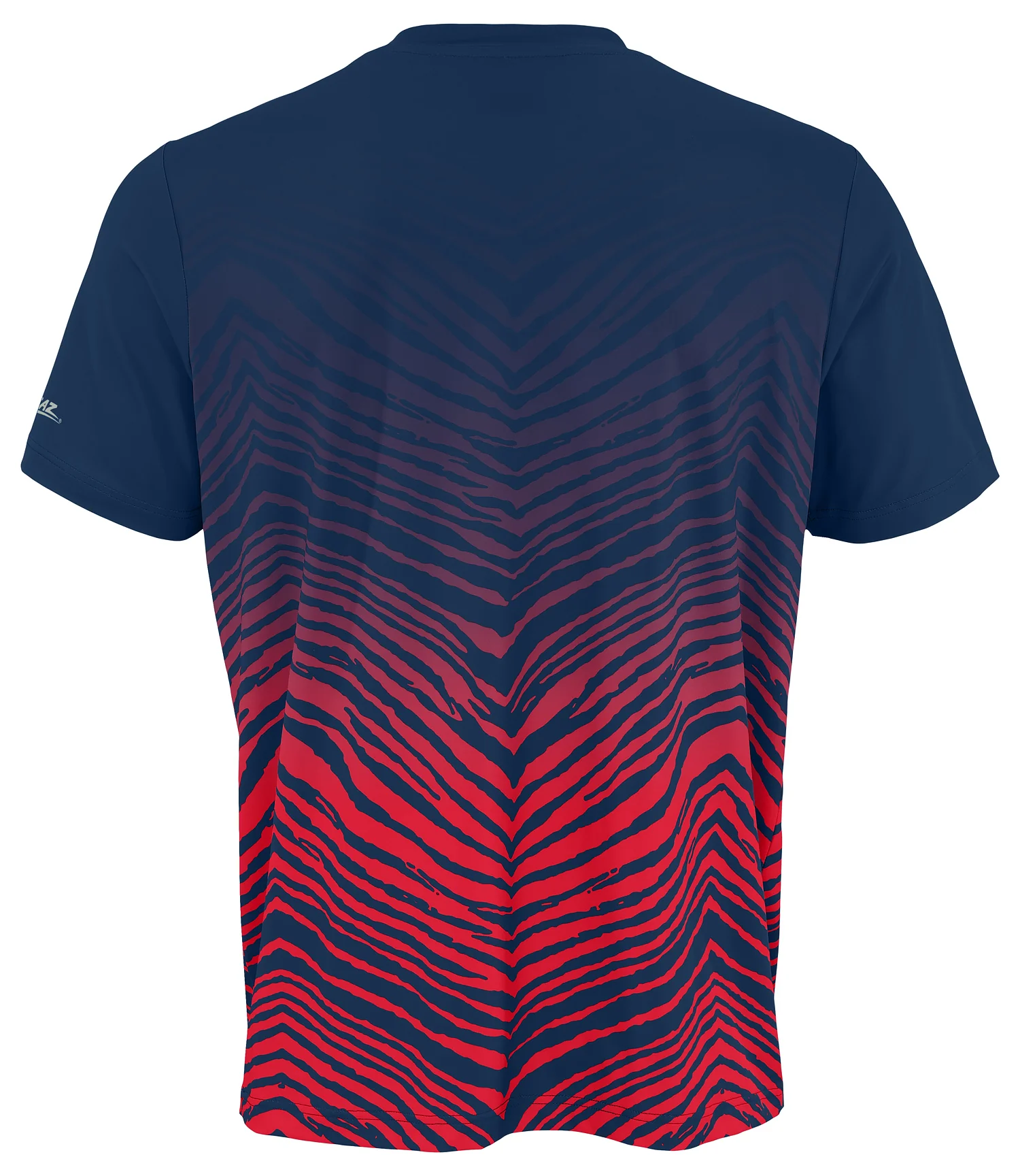 Zubaz NFL Men's Wild Card Zebra Team Color Short SleeveT Shirt, New England Patriots - Image 38