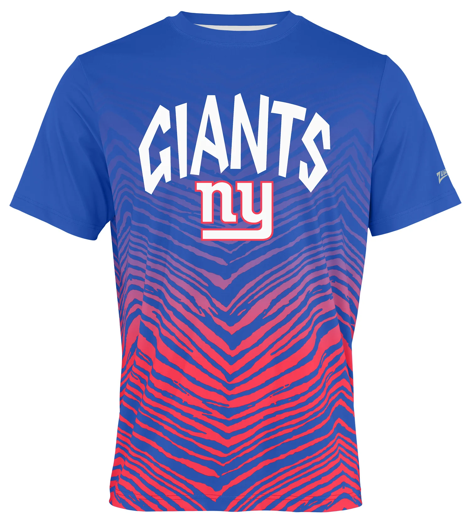 Zubaz NFL Men's Wild Card Zebra Team Color Short SleeveT Shirt, New York Giants - Image 8