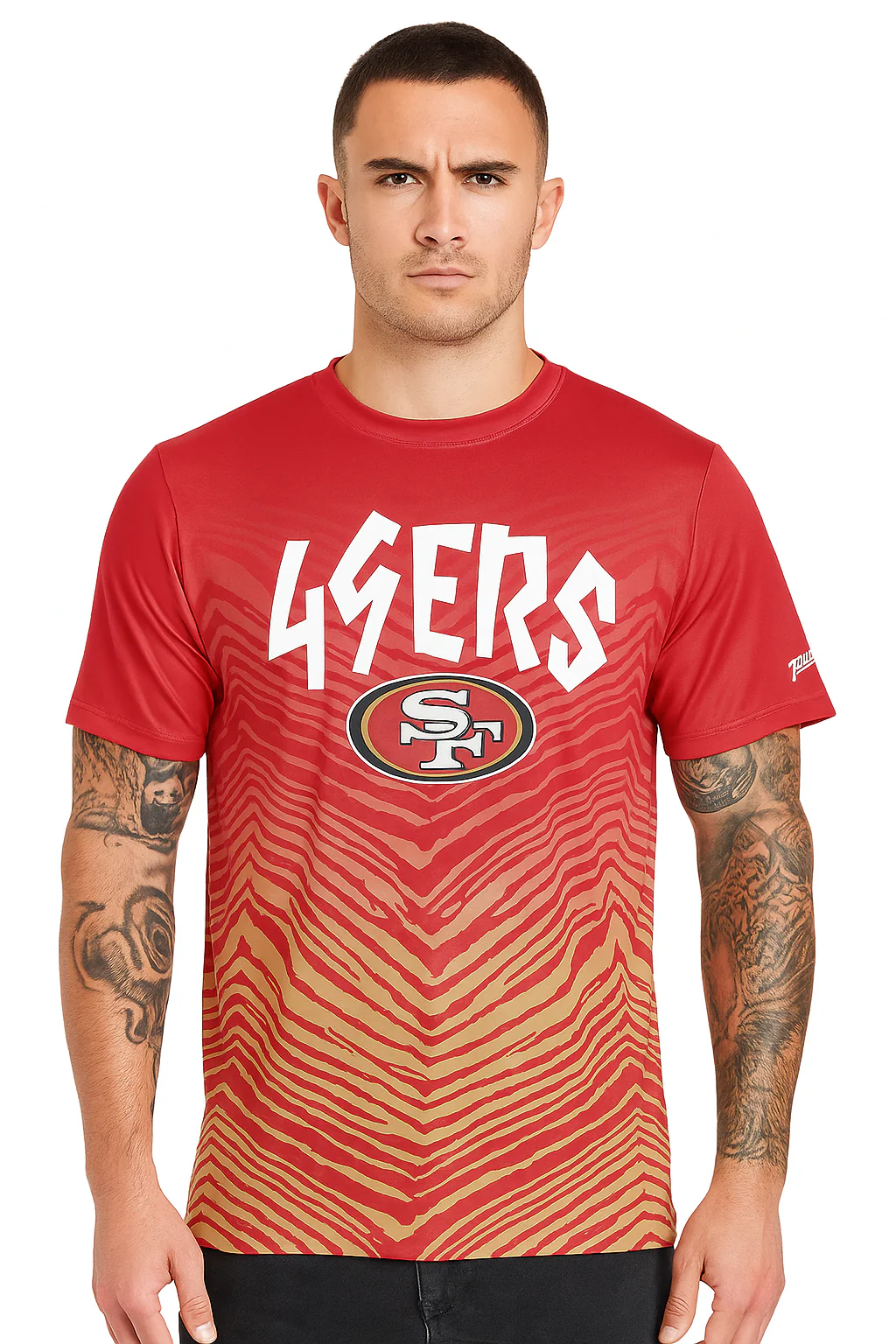 Zubaz NFL Men's Wild Card Zebra Team Color Short SleeveT Shirt, San Francisco 49ers - Image 42