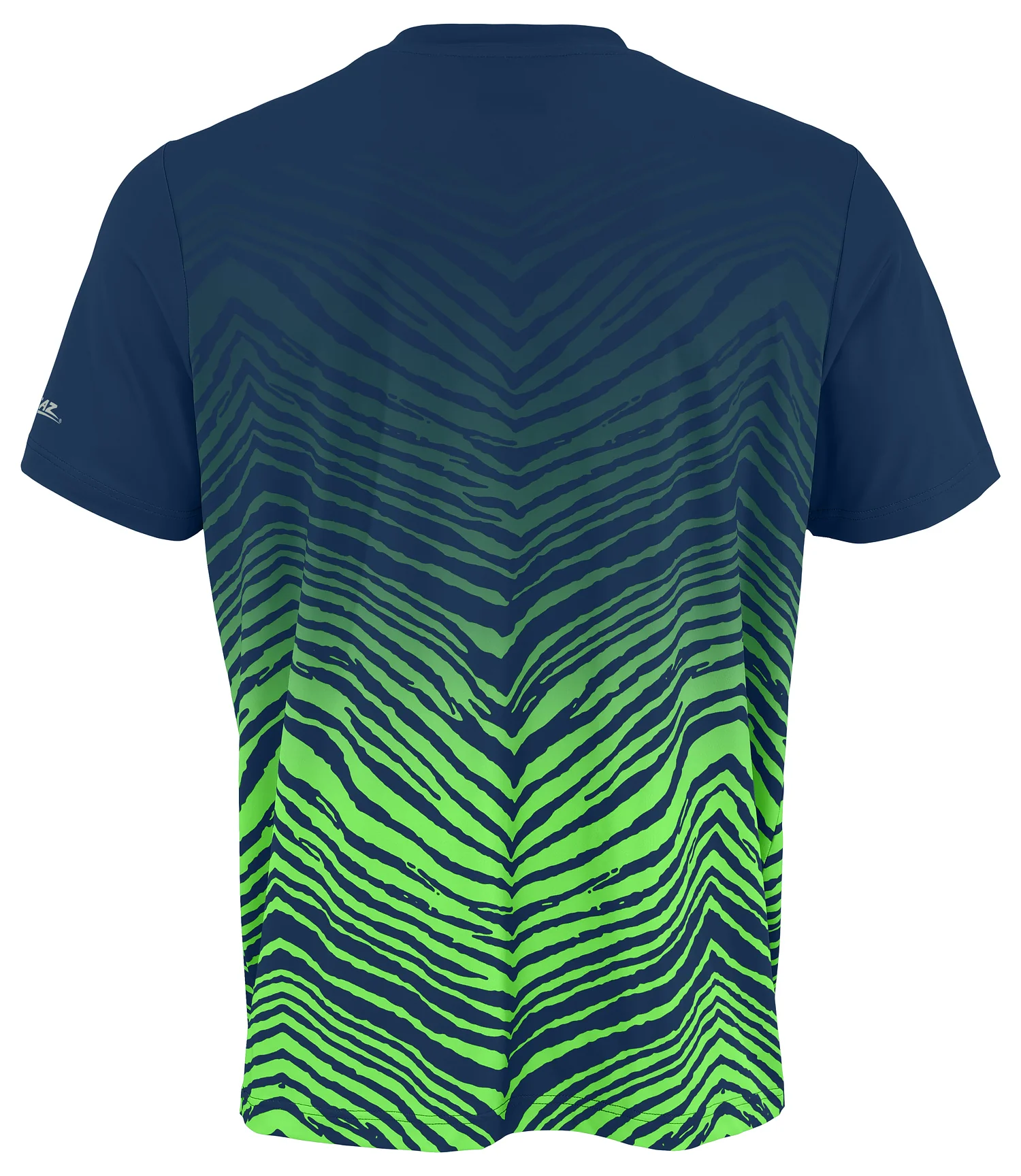 Zubaz NFL Men's Wild Card Zebra Team Color Short SleeveT Shirt, Seattle Seahawks - Image 4