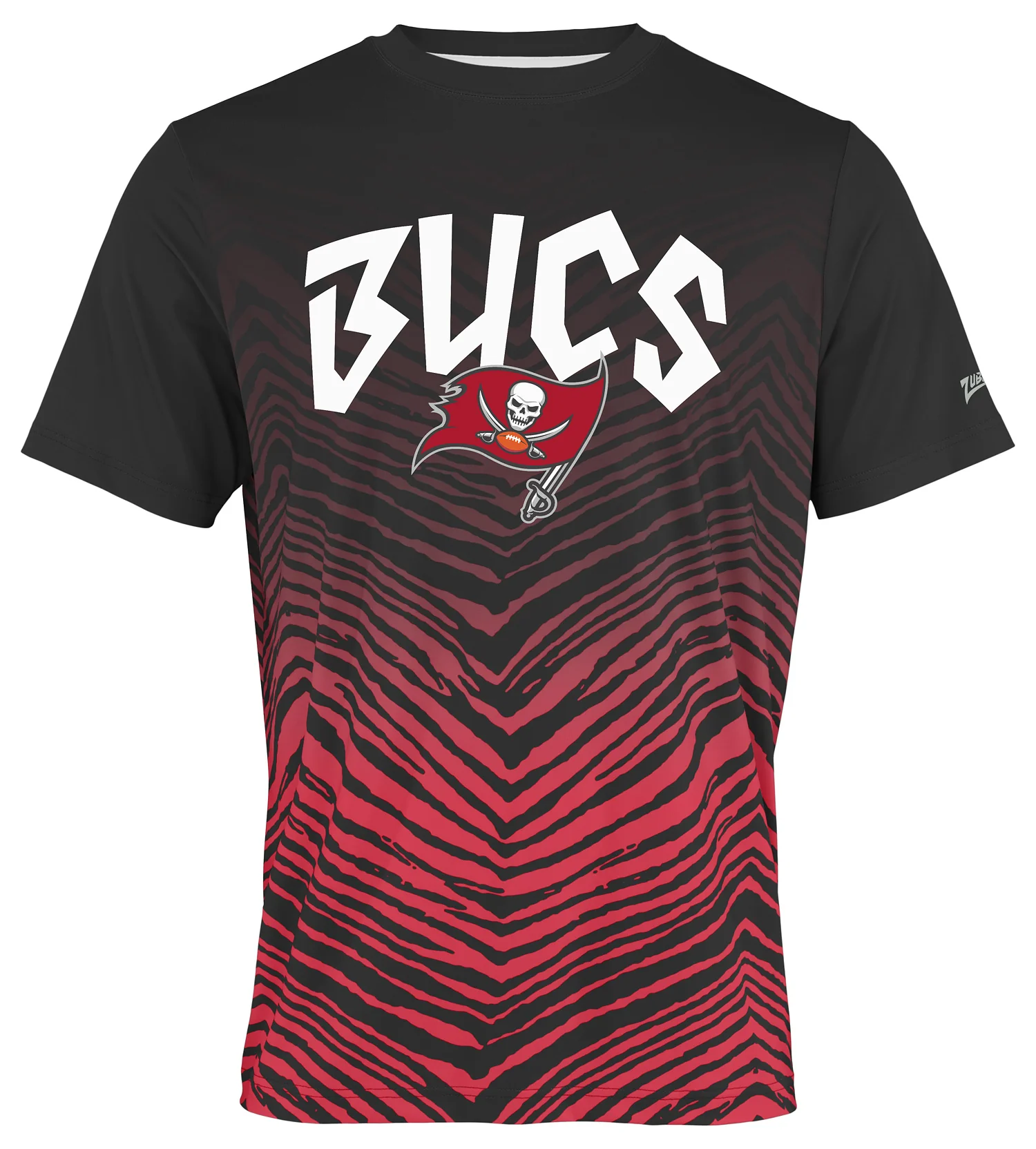 Zubaz NFL Men's Wild Card Zebra Team Color Short SleeveT Shirt, Tampa Bay Buccaneers - Image 8