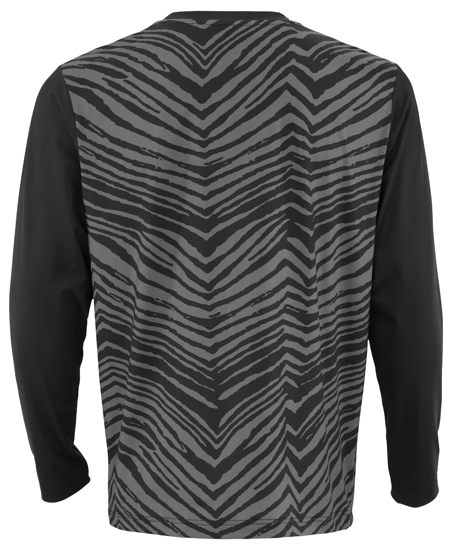 Zubaz NFL Men's Zebra Fade Black Tonal Long Sleeve T-Shirt, Green Bay Packers - Image 2