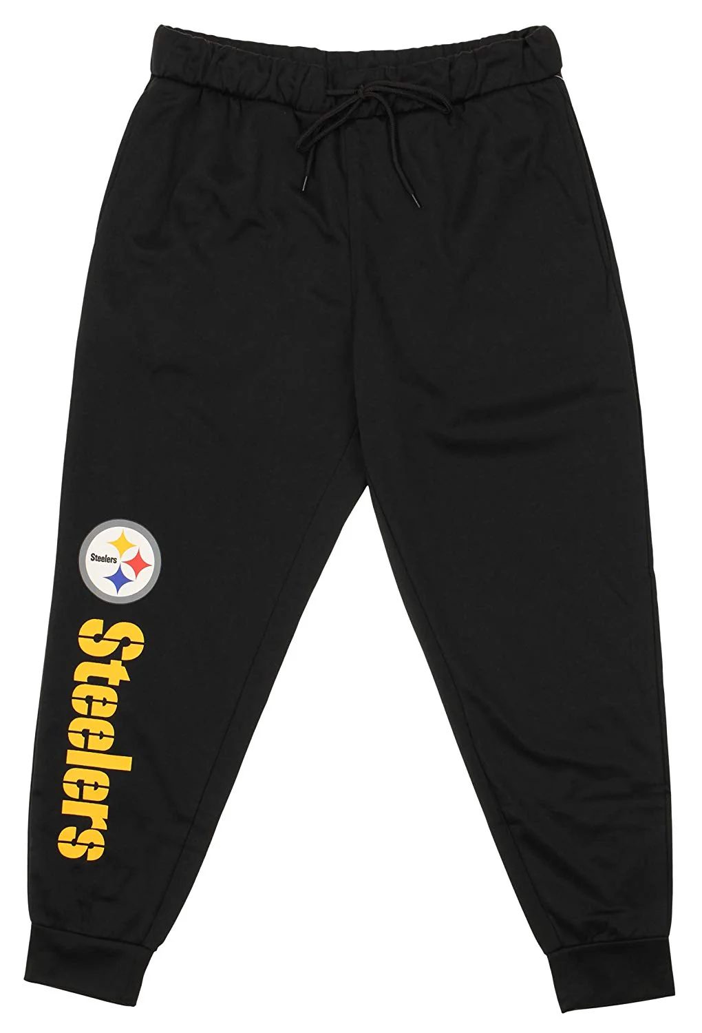 Zubaz NFL Pittsburgh Steelers Men's Poly Fleece Jogger, Black - Image 6