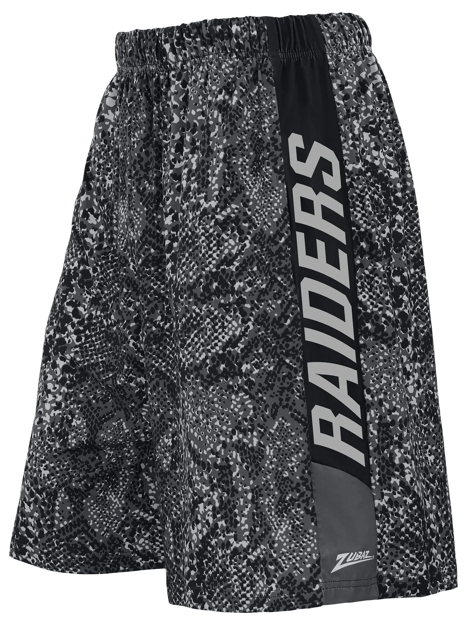 Zubaz NFL Men's 9in Tonal Post Football Shorts, Las Vegas Raiders - Image 2