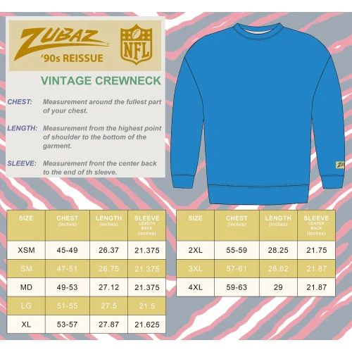 Zubaz NFL UNISEX 90s Helmet Drop Shoulder Crewneck -Off White, KANSAS CITY CHIEFS - Image 6