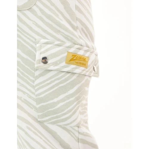 Zubaz NFL UNISEX 90s Team Cargo Joggers - Zebra 2 Color, MINNESOTA VIKINGS - Image 6