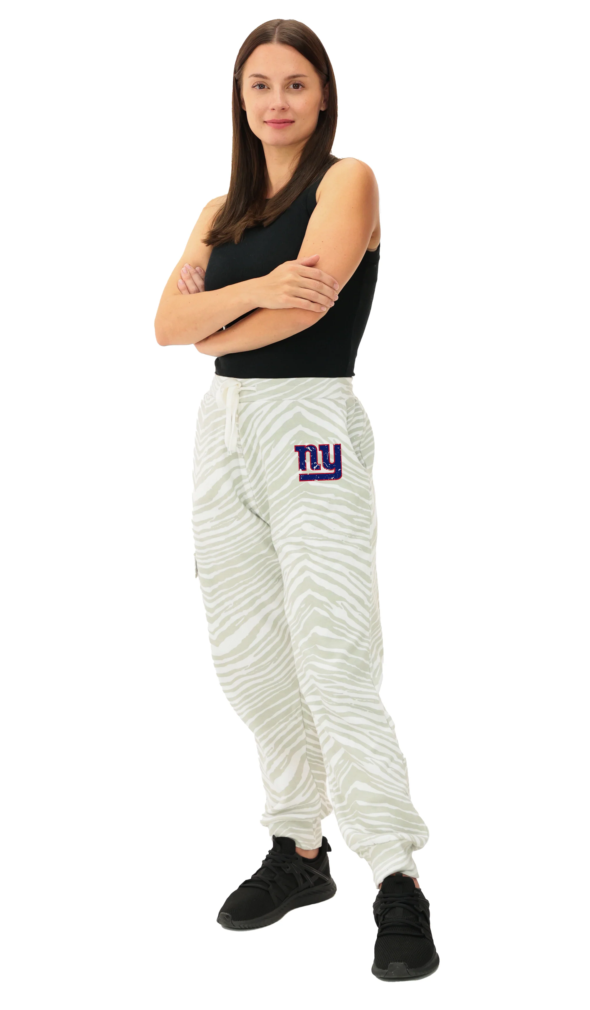 Zubaz NFL UNISEX 90s Team Cargo Joggers - Zebra 2 Color, NEW YORK GIANTS - Image 27