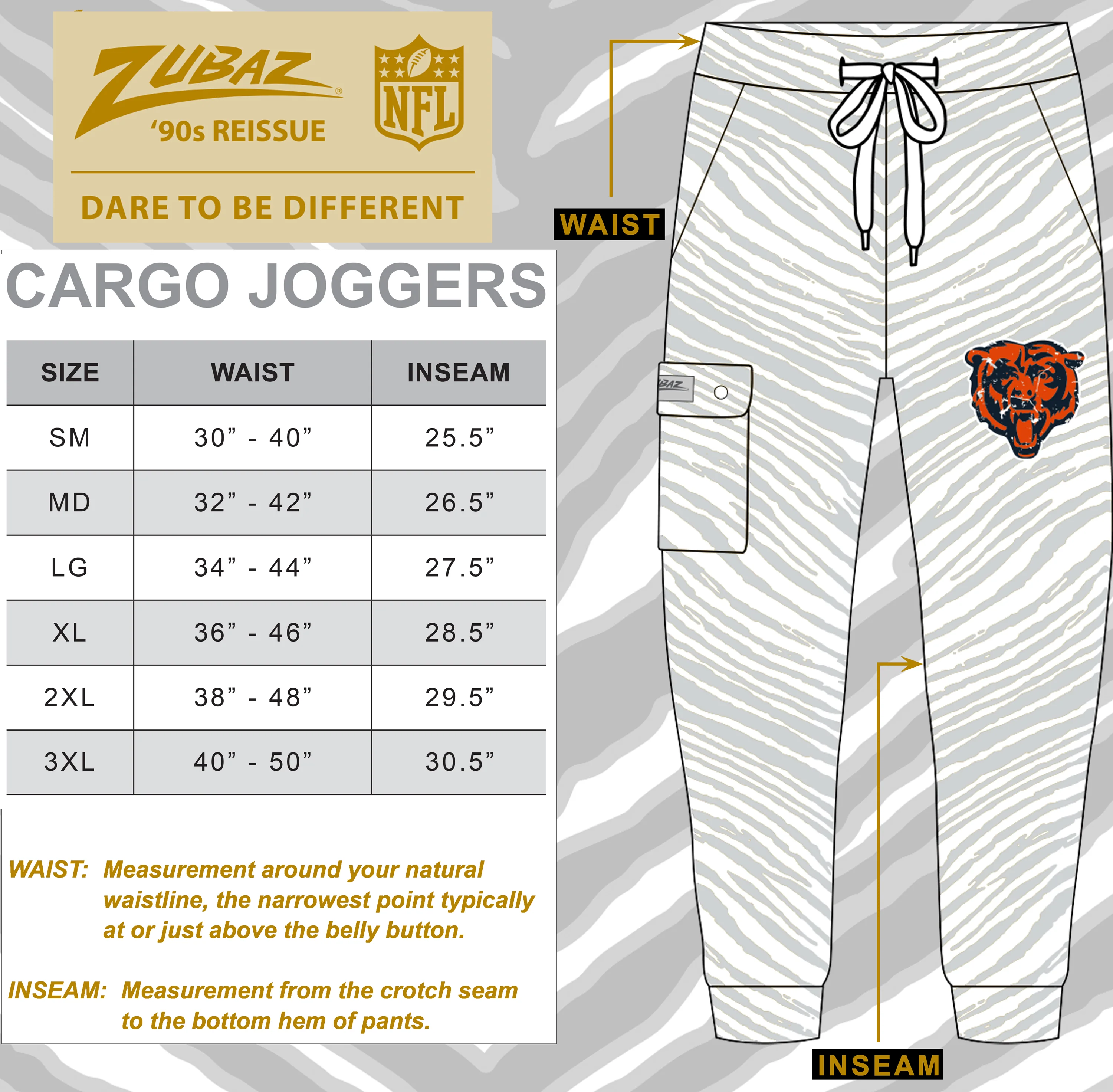Zubaz NFL UNISEX 90s Team Cargo Joggers - Zebra 2 Color, SEATTLE SEAHAWKS - Image 46