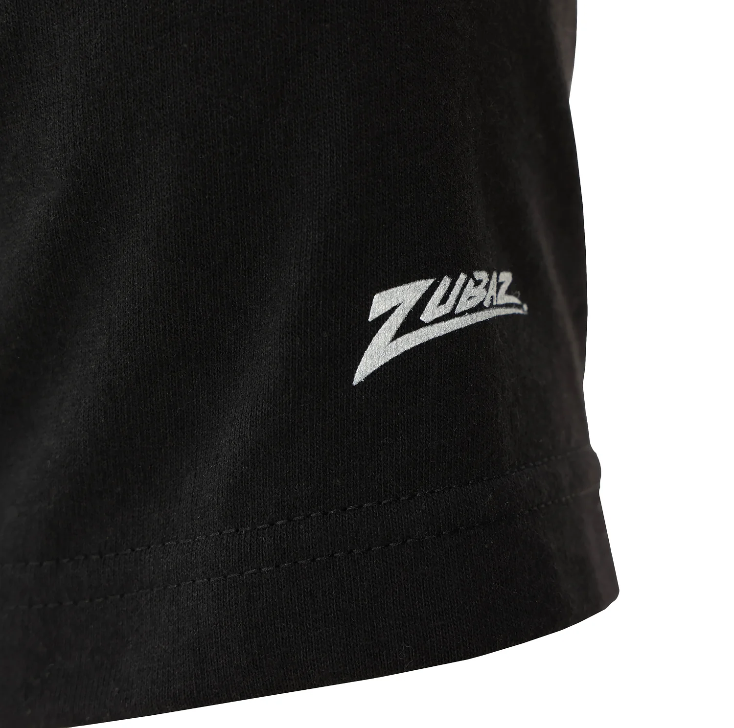 Zubaz NFL Unisex Cotton Heavyweight Short Sleeve T-shirt Black With Grey Tonal Zebra Square Logo for Men and Women, Atlanta Falcons - Image 5