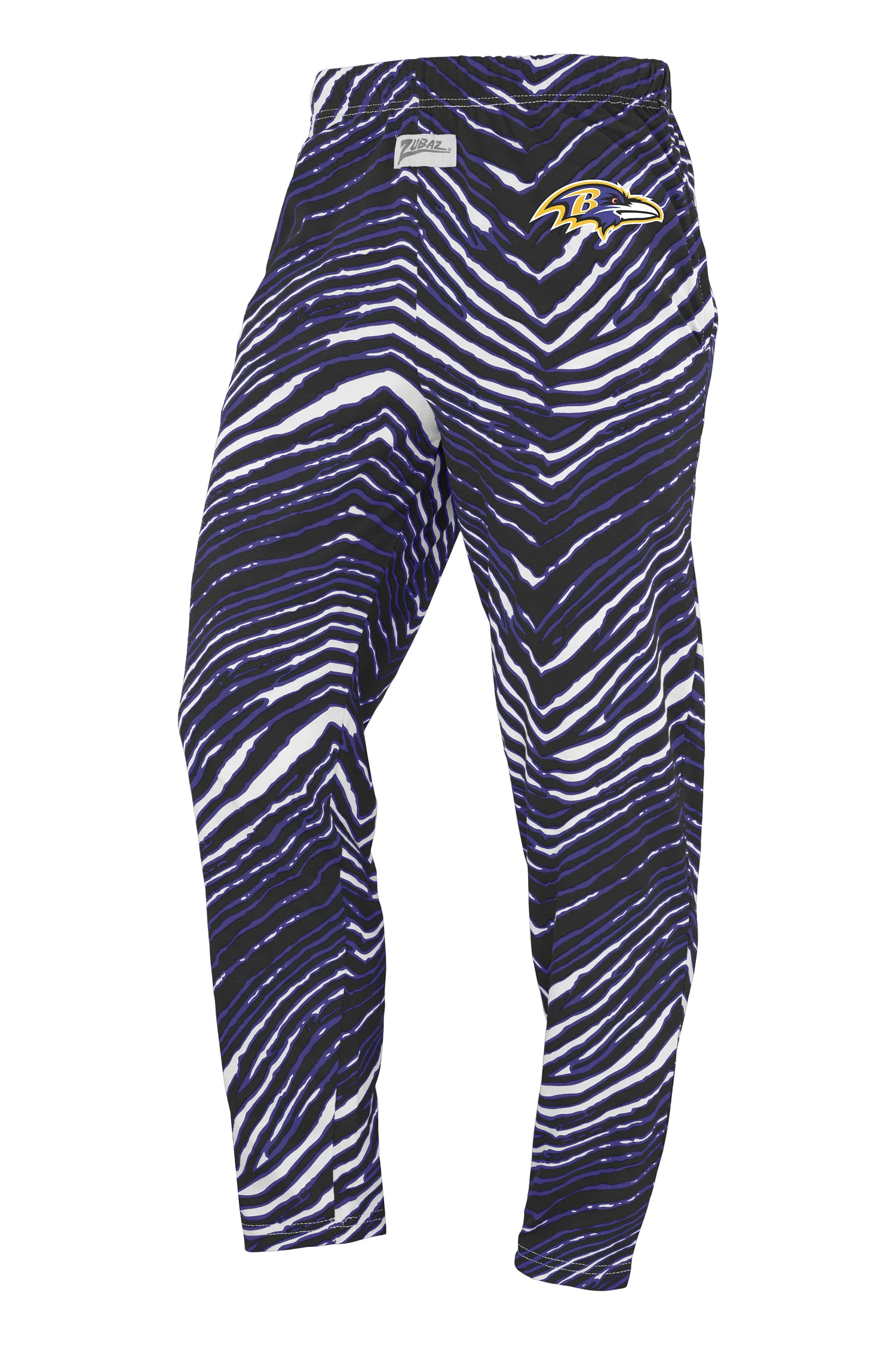 Zubaz NFL UNISEX Z88 3 Color Zebra Direct Embroidered Logo Pants, BALTIMORE RAVENS - Image 13