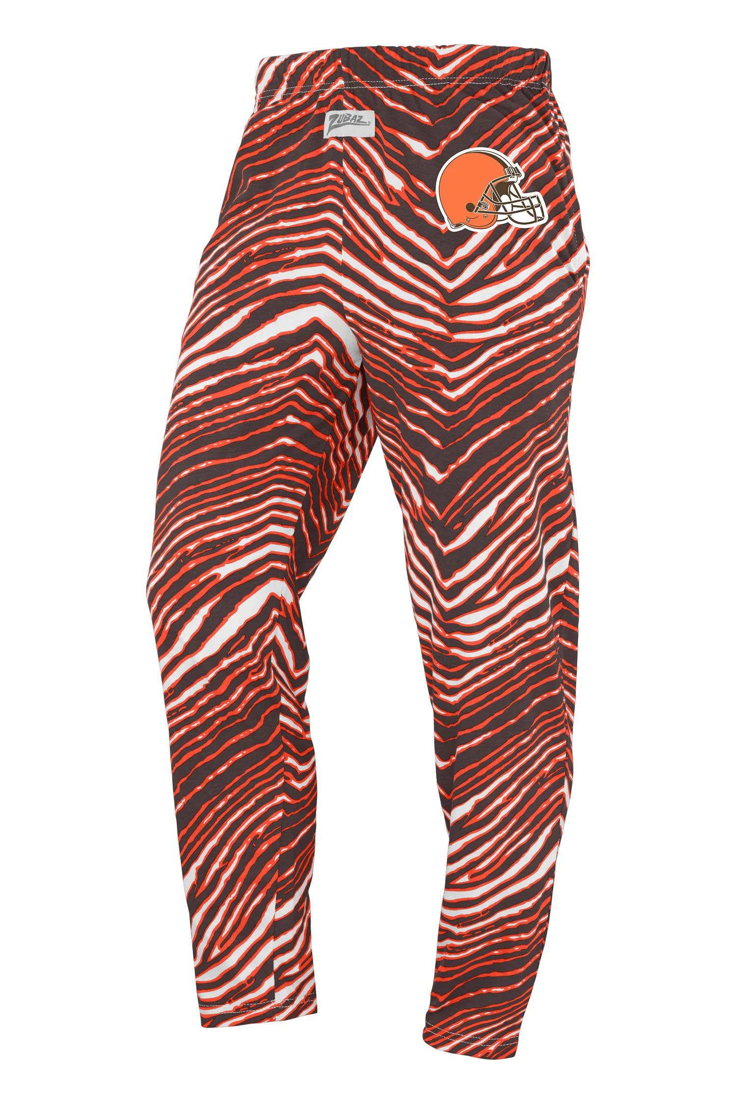 Zubaz NFL UNISEX Z88 3 Color Zebra Direct Embroidered Logo Pants, CLEVELAND BROWNS - Image 7