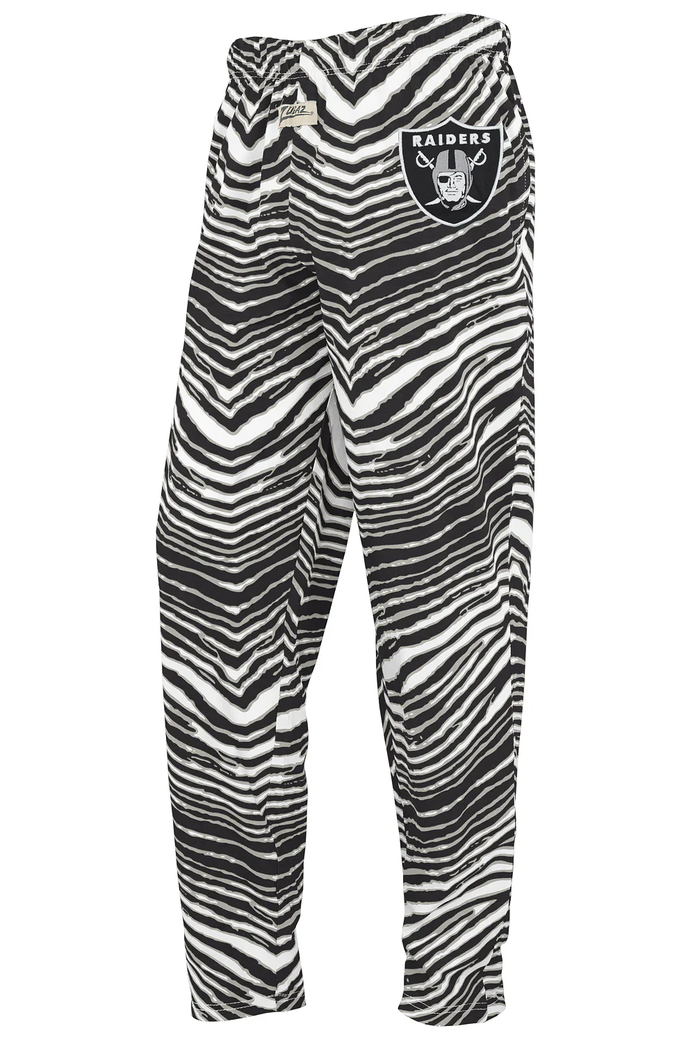 Zubaz NFL UNISEX Z88 3 Color Zebra Direct Embroidered Logo Pants, LAS VEGAS RAIDERS