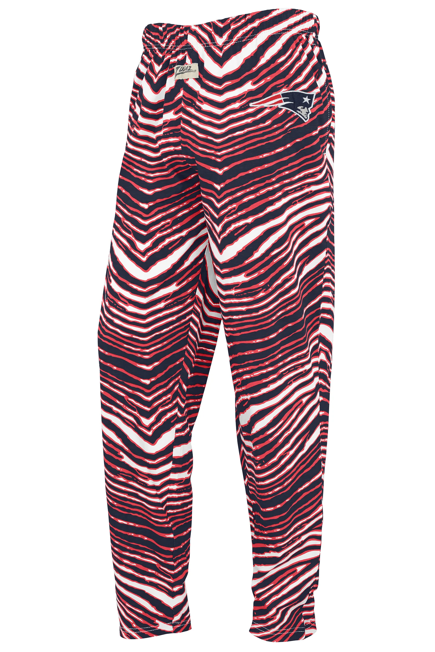 Zubaz NFL UNISEX Z88 3 Color Zebra Direct Embroidered Logo Pants, NEW ENGLAND PATRIOTS