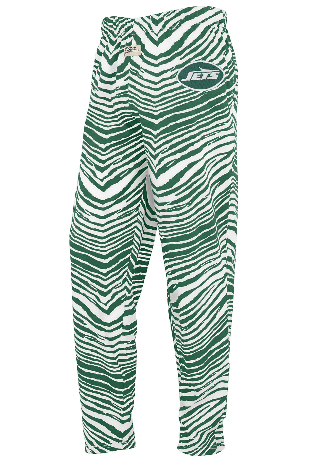 Zubaz NFL UNISEX Z88 3 Color Zebra Direct Embroidered Logo Pants, NEW YORK JETS