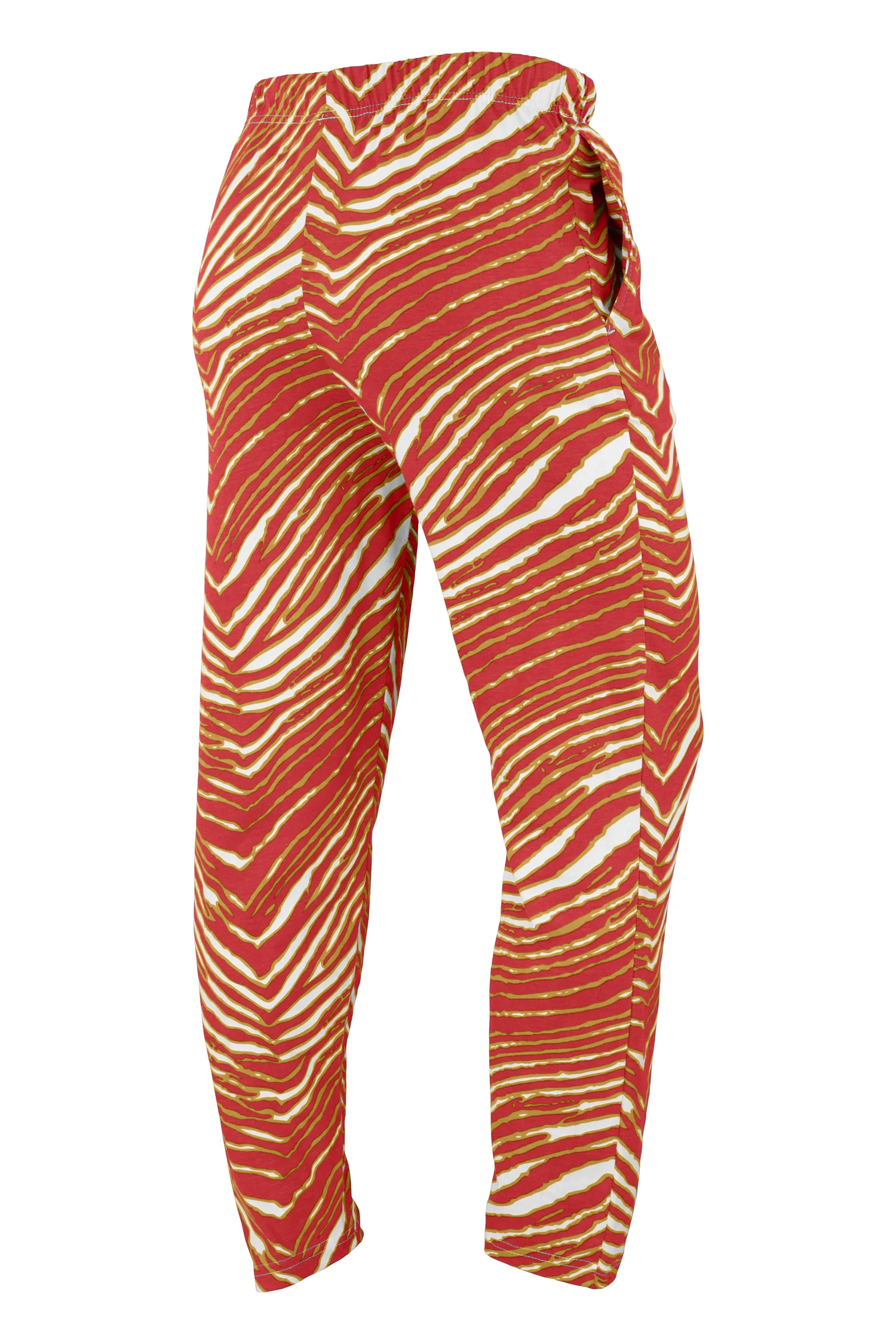Zubaz NFL UNISEX Z88 3 Color Zebra Direct Embroidered Logo Pants, SAN FRANCISCO 49ERS - Image 2
