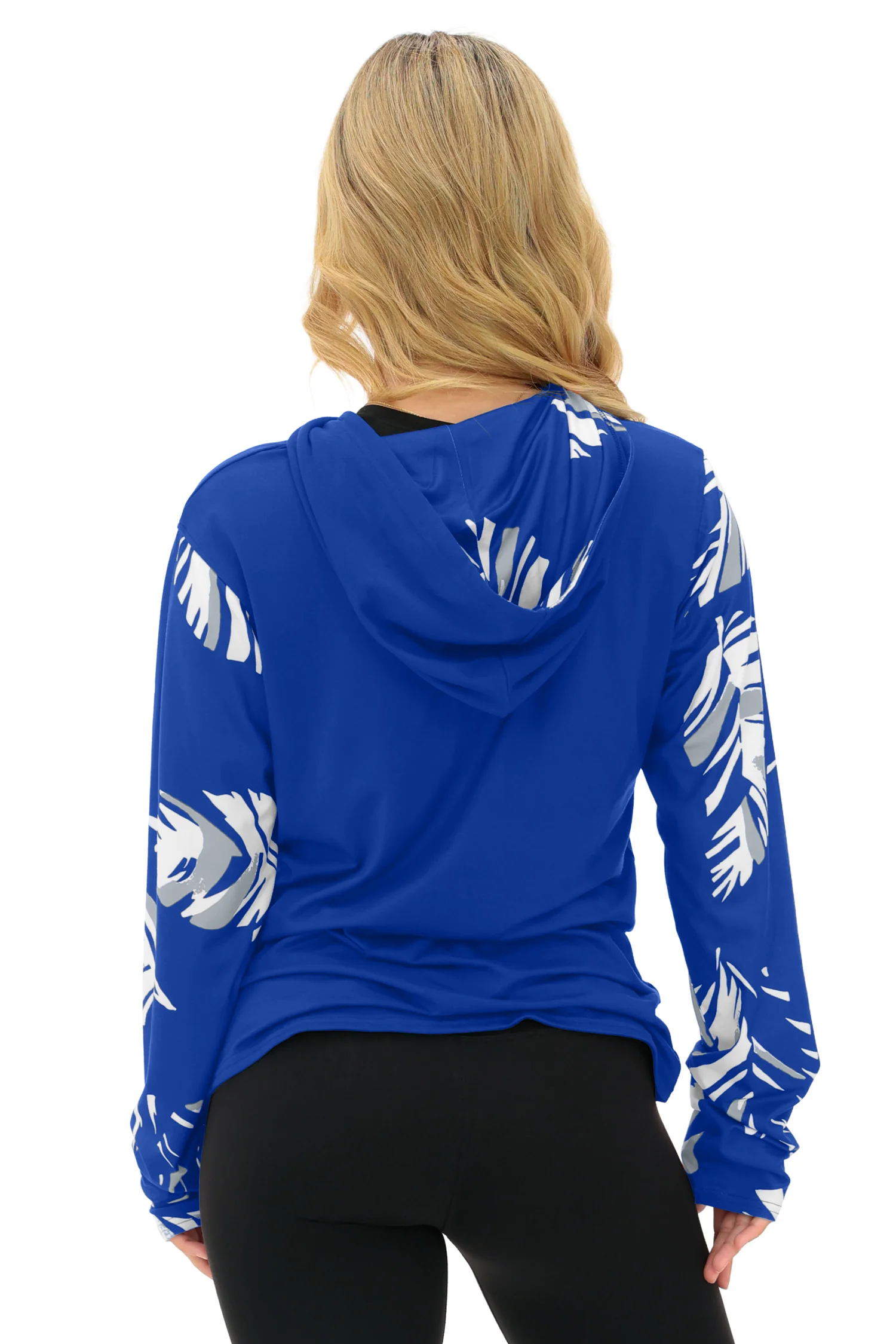 Zubaz NFL WOMEN Casual Script Leaf Accent Lightweight Hoodie, INDIANAPOLIS COLTS - Image 10