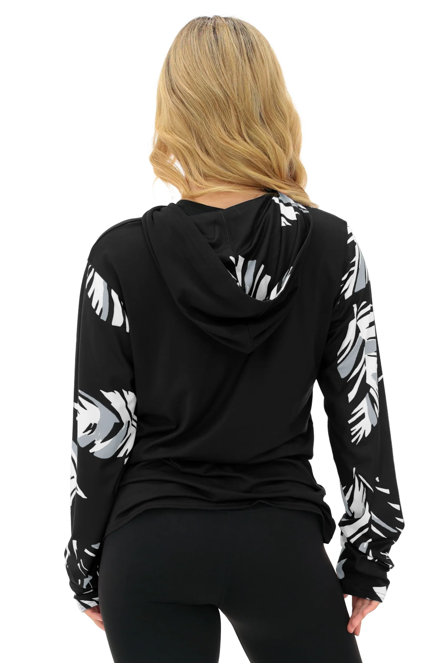 Zubaz NFL WOMEN Casual Script Leaf Accent Lightweight Hoodie, LAS VEGAS RAIDERS - Image 11