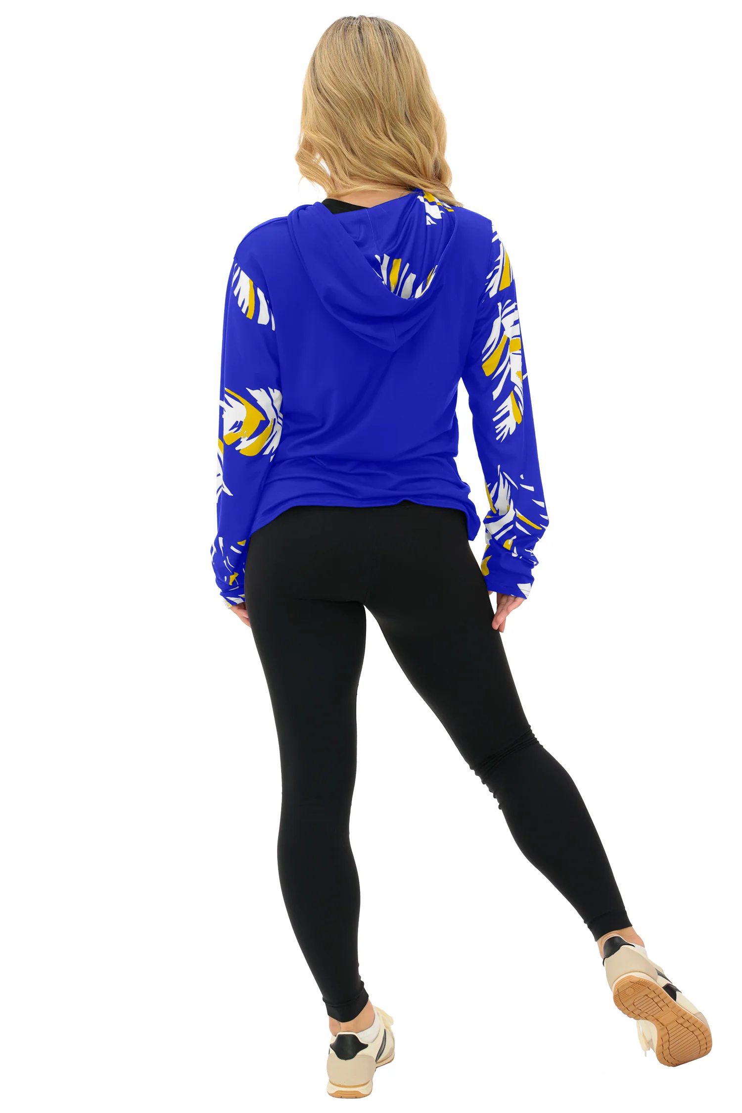 Zubaz NFL  WOMEN Casual Script Leaf Accent Lightweight Hoodie, LOS ANGELES RAMS - Image 34