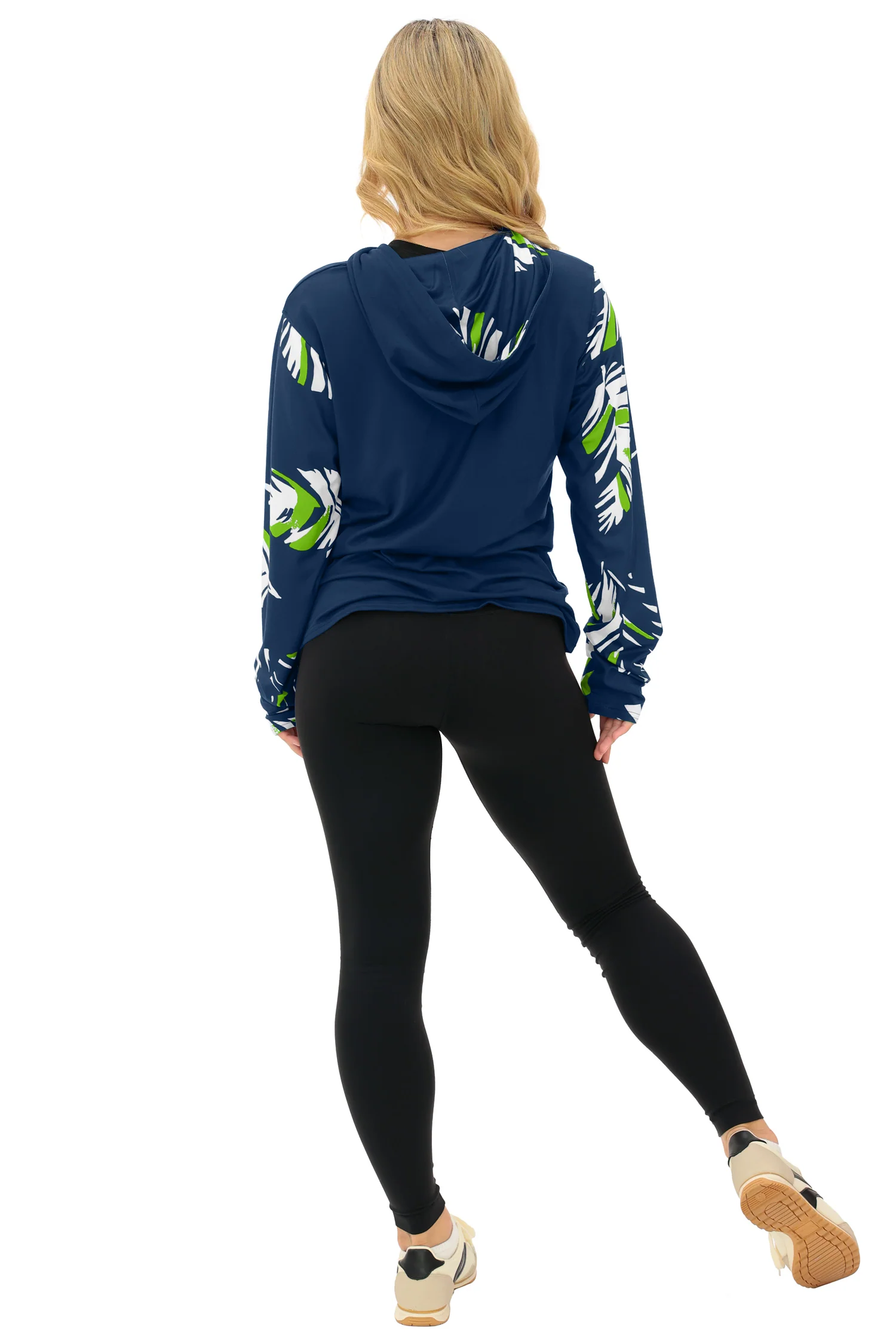 Zubaz NFL WOMEN Casual Script Leaf Accent Lightweight Hoodie, SEATTLE SEAHAWKS - Image 34