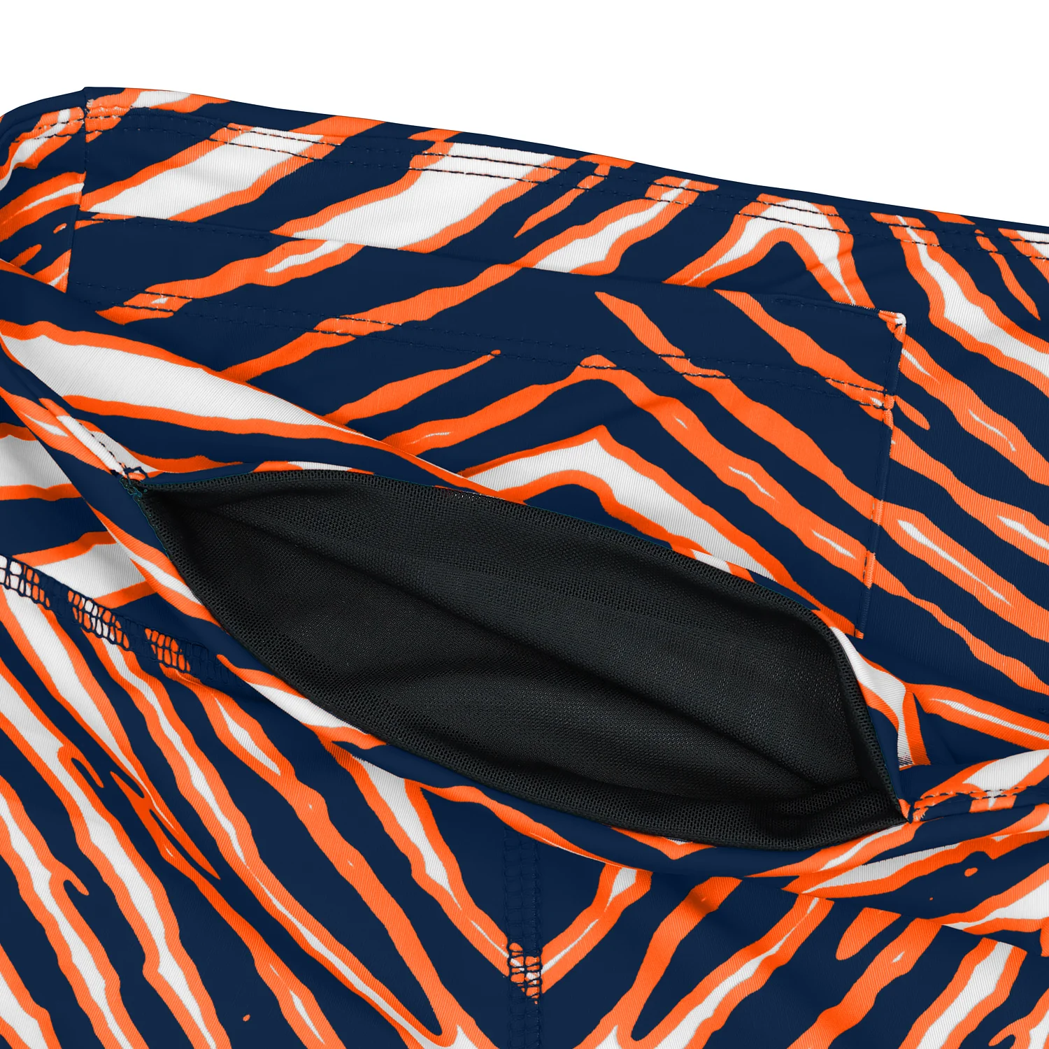 Zubaz NFL Women's 2 Pack Zebra 2 Color And Marble Leggings with Pimary Logo, Chicago Bears - Image 7