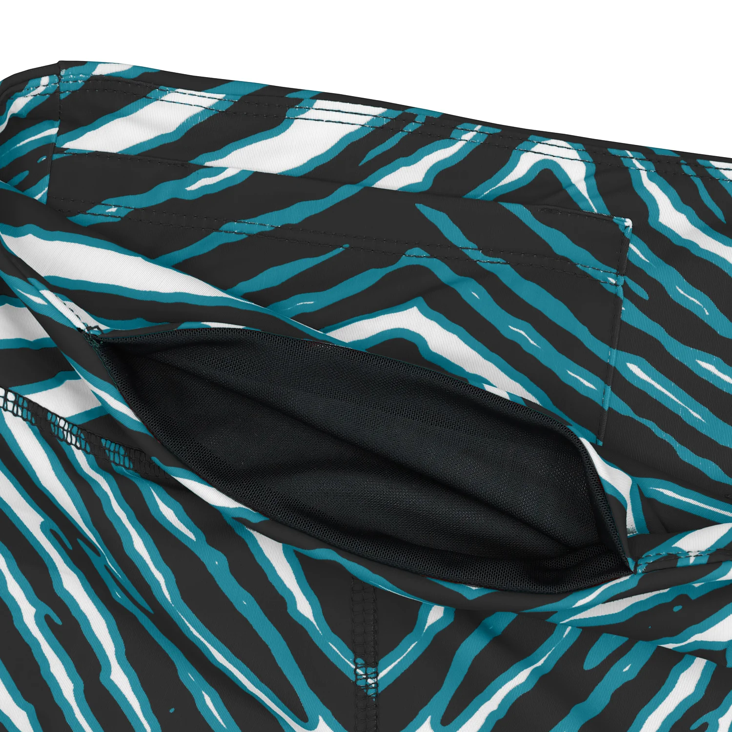 Zubaz NFL Women's 2 Pack Zebra 2 Color And Marble Leggings with Pimary Logo, Jacksonville Jaguars - Image 7